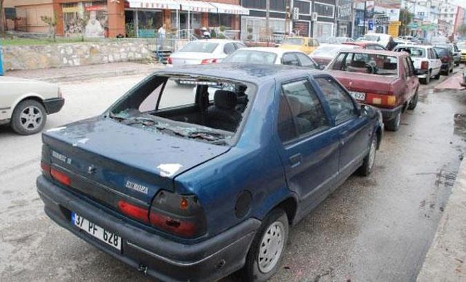 Kastamonu'da araçlardaki dolu zararı için aylık gelir şartı