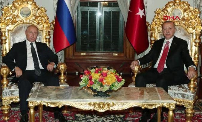 ErdoÄŸan ve Putin bir araya geldi