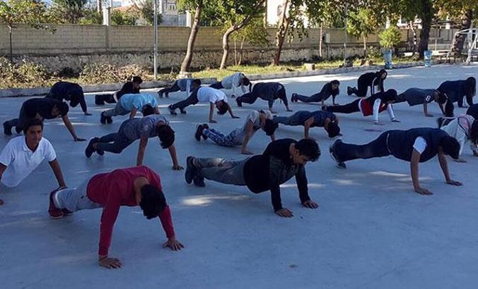 Öğrenci, öğretmen ve veliler, 7 ayda toplam 1000 kilo verecek