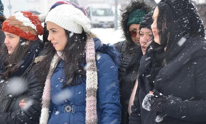 Uludağ'da hafta sonu yoğunluğu