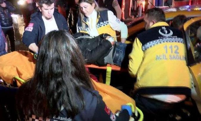 Beyoğlu'nda trafik kazası: 2 yaralı