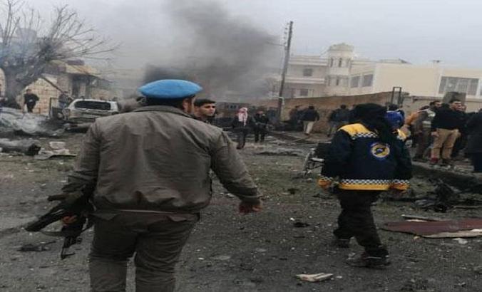 Azez'de bomba yüklü araç patladı: 1 ölü, 20 yaralı