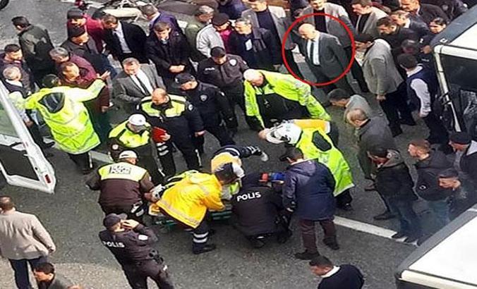 Valinin konvoyundaki polis motosikletine belediye otobüsü çarptı: 1 yaralı