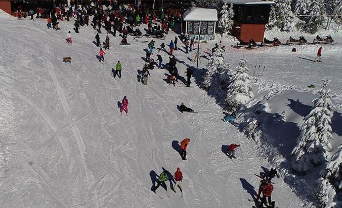 Kartepe Kayak Merkezi'ne yılbaşı akını