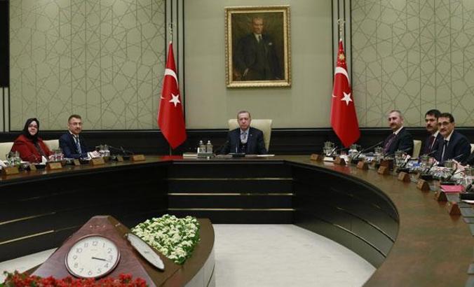 Beştepe'de kabine toplantısı