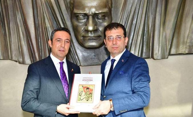 İmamoğlu Fenerbahçe Spor Kulübü Başkanı Ali Koç'u ziyaret etti