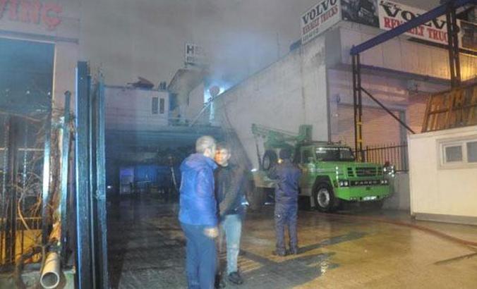 Ankara’da iş yeri yangını