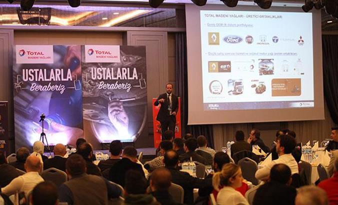 Total ve Elf madeni yağları ustalarla buluştu