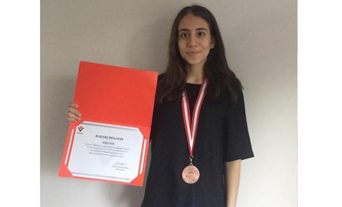 Fen lisesi öğrencisi Ulusal Bilim Olimpiyatları’ndan bronz madalya kazandı