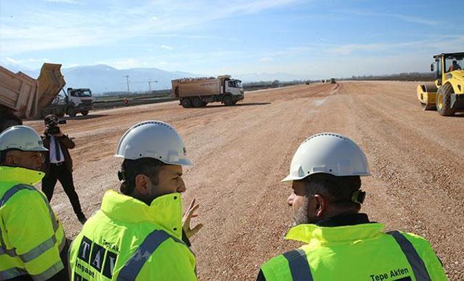 Tokat'ta yeni havalimanı inşaatının yüzde 35'lik kısmı tamamlandı