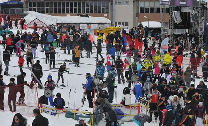 Uludağ'da sömestir ve hafta sonu yoğunluğu