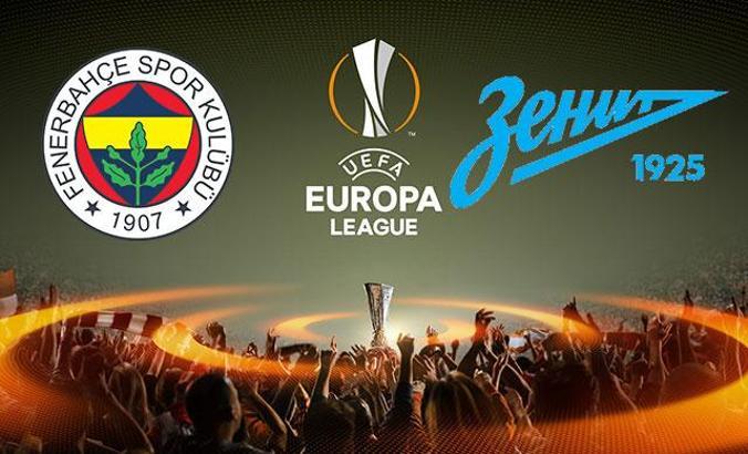 Fenerbahçe - Zenit maçının ilk 11'leri belli oldu