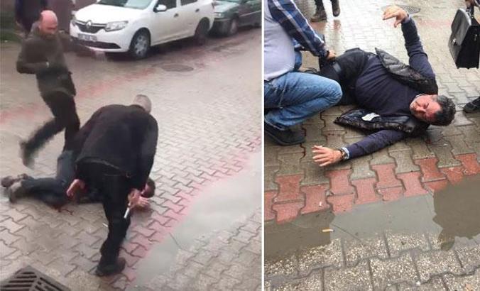 Biri tabancayla vurdu, diğeri tekmeledi