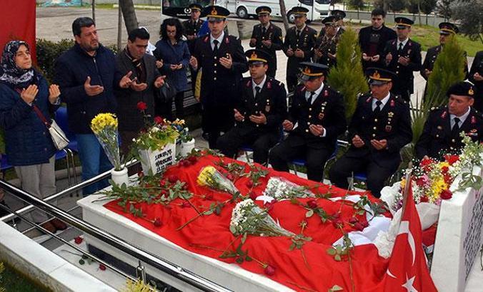 Afrin şehidi, ailesi ve meslektaşları tarafından anıldı