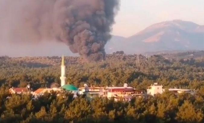 Fabrika yangınında 2 milyon TL'lik maddi zarar meydana geldi