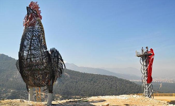 Horoz heykeli için Guinness'e başvuru yapılacak