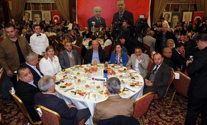 Mevlüt Uysal, MHP ilçe teşkilatıyla bir araya geldi