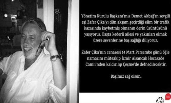 Zafer Çika, Çeşme'de toprağa verilecek