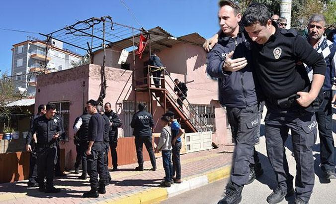 Gürültü ihbarına giden polisi bıçakladılar