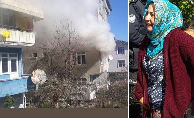 Çakmakla oynayan Aras, yangın çıkardı