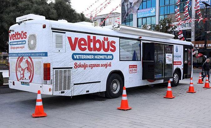İBB, “VETBÜS” bir yılda 2 bin sahipsiz hayvana hizmet verdi