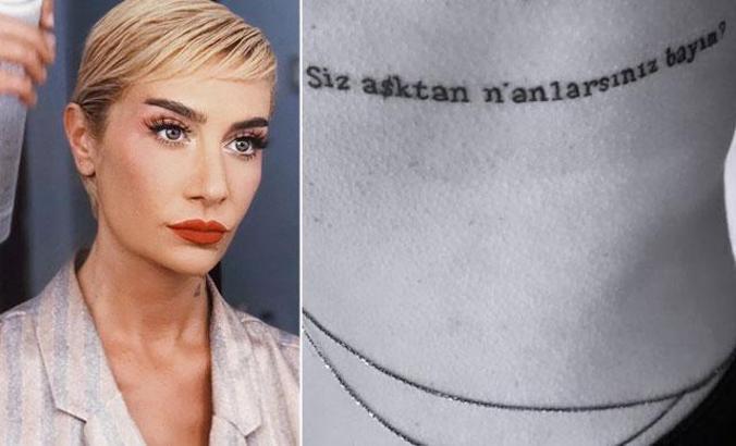 Sıla'dan dikkat çeken yeni dövme