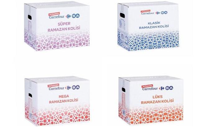 CarrefourSA 4 farklı ramazan kolisini satışa sunduğunu duyurdu
