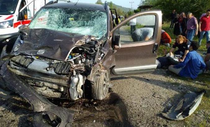 Zonguldak'ta kaza: 1 ölü, 4 yaralı