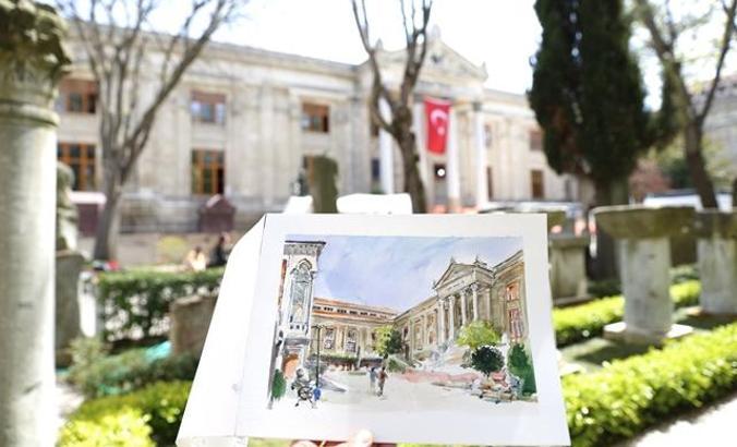 Arkeoloji Müzesi genç sanatçılara ilham kaynağı oldu