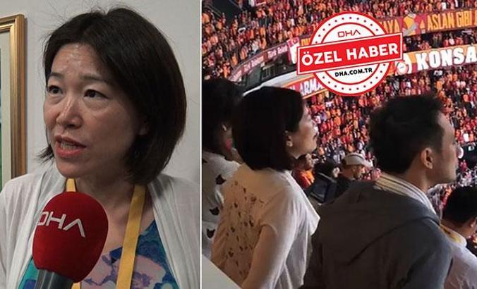 Derbide İstiklal Marşı'nı okuyan Japon Gazeteci: ''Çocuklarımın okulunda öğrendim''