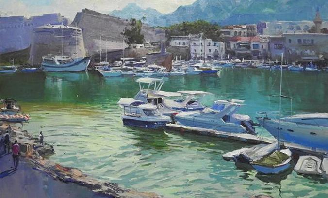 Kazakistanlı sanatçıların resim sergisi açıldı