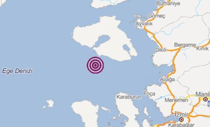 Ege Denizi'nde 3,6 büyüklüğünde deprem