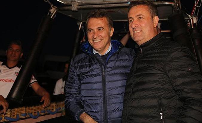 Beşiktaş Başkanı Orman, Kapadokya'da sıcak hava balonuna bindi