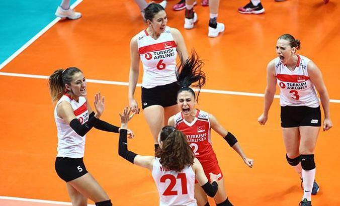 A Milli Kadın Voleybol Takımı Almanya’yı 3-0 mağlup etti