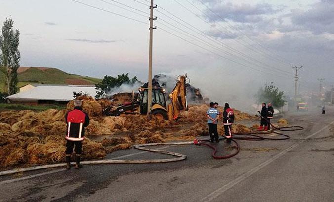 Ankara'da 3 bin saman balyası yandı
