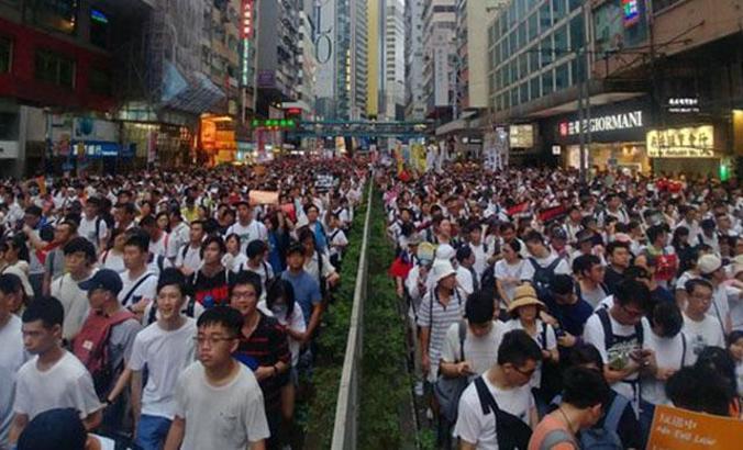 Hong Kong'da 'suçlu iadesi yasa tasarısı' protesto edildi