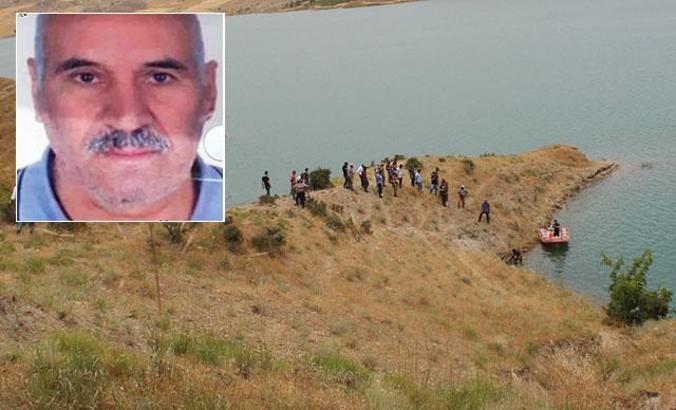 Baraj gölünde, beline bağlı taş dolu çuvalla cesedi bulundu