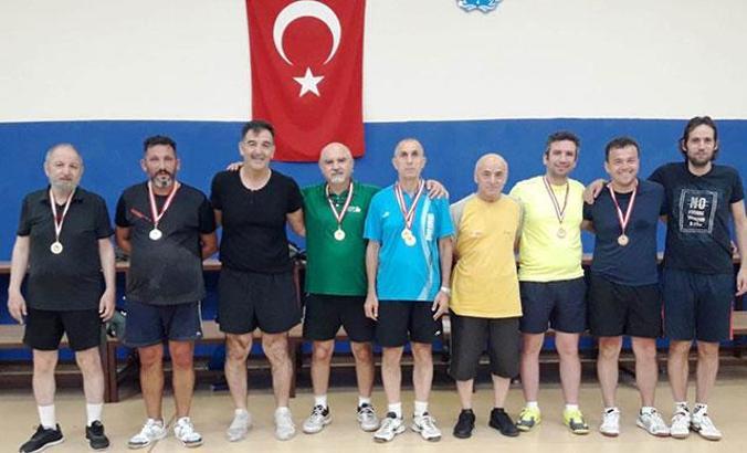 Antalya Veteran Masa Tenisi Şampiyonası sona erdi