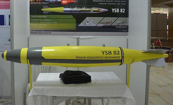 Yangın söndürme bombası icat etti