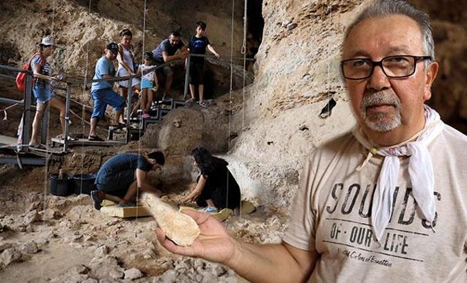 Mağaradaki kazıların son gününde '350 bin yıllık balta' sürprizi