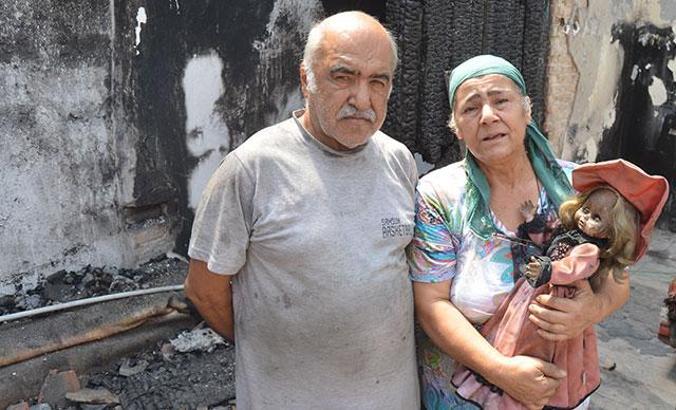 Yangın evlerini de umutlarını da kül etti