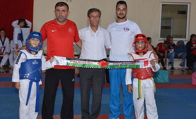 Filistinli tekvandocular Kayseri’de kamp yaptı