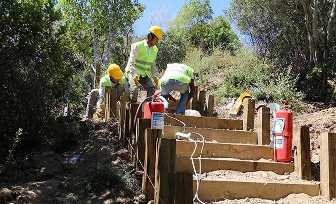 Tarihi Alan'da, 'Arıburnu Cephesi Yürüyüş Güzergahı' oluşturuluyor