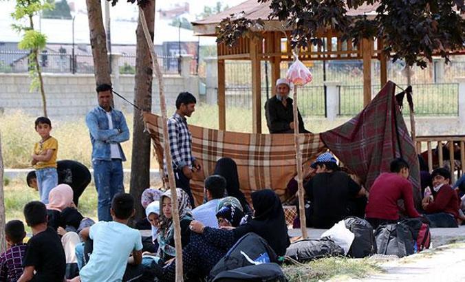 Van otogarı mülteci kampı gibi