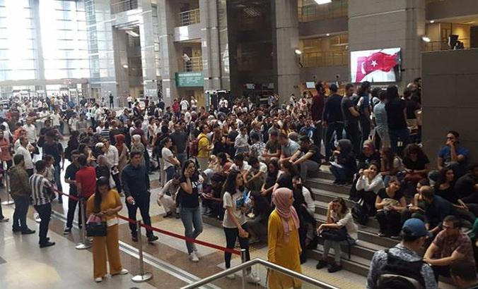 İstanbul Adliyesi'nde sınav yoğunluğu
