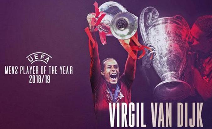 UEFA'da yılın futbolcusu Virgil Van Dijk oldu