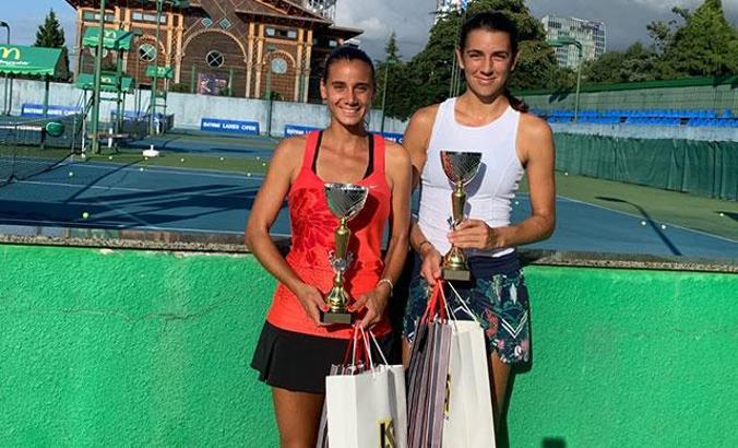 Melis Sezer, Gürcistan'da çiftler şampiyonu oldu