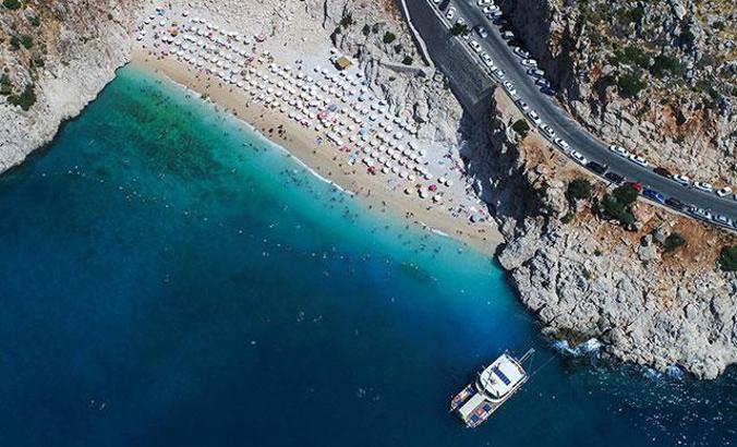 Kaputaş Plajı'na gezginlerden yüksek puan