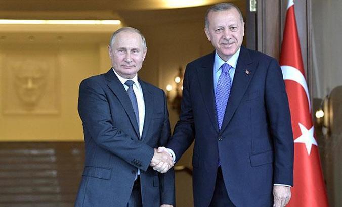 Kremlin, Putin-Erdoğan görüşmesine dair görselleri yayınladı