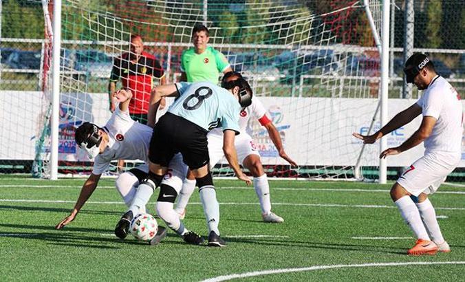 Sesi Görenler (B1) Futbol Milli Takımı Belçika'yı 1-0 mağlup etti